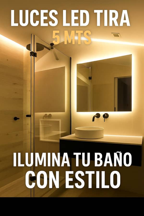 Tira LED RGB blanca 5 mts